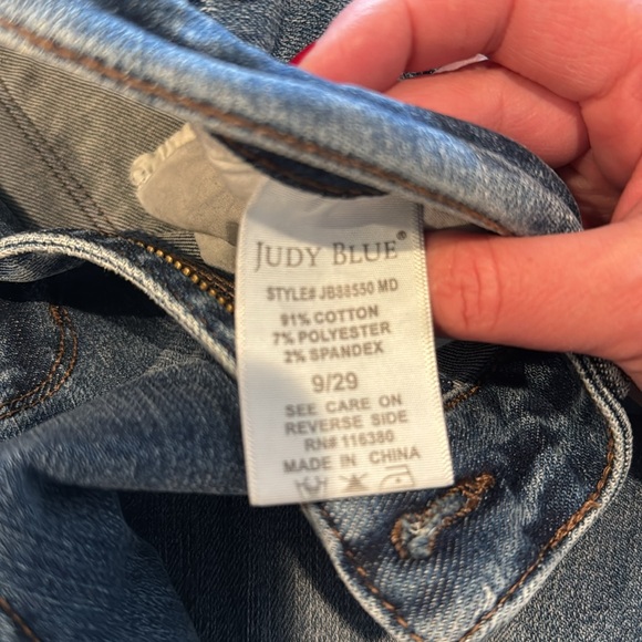 Judy Blues Distressed Blue Jeans - Picture 7 of 7